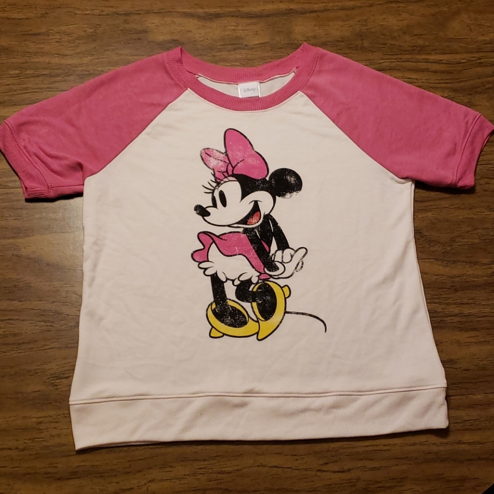 Minnie Mouse Short Sleeve Sweatshirt